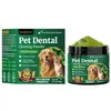 Polvo para Limpieza Dental de Perros Transfronterizo de Amazon, Refrescante Bucal, Polvo Dental de Té Verde, Polvo Dental para Mascotas de Comercio Exterior, Procesamiento OEM