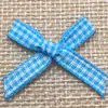 Al por mayor En stock Accesorios de moños de cinta a cuadros pequeños de 2 pulgadas para lencería, empaque de ropa interior, decoraciones de cajas de regalo y moños