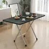 Mesa plegable simple para hogar, apartamento pequeño, mesa para comer pequeña, mesa de estudio para estudiantes, dormitorio, portátil, doble barra, mesa de flexiones de suelo