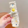 Pinza para el flequillo de la frente con lindo patrón floral pequeño, pinza para flequillo francés, diadema para lavarse la cara, pinza para el pelo de mujer para la parte trasera de la cabeza