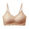 Sutiã Wave Edge Beautiful Back Cinto Almofada de Sutiã Sem Argola de Aço Sutiã Sling Base Feminina Confortável Sutiã Fino Transversal