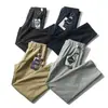 251016001Logo Triangular Masculino Outono e Inverno Montanhismo ao Ar Livre Soft Shell Três-Resistente Simples Casual Calça de Lã