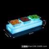 Rack de Prato de Frutas Especial para Bar KTV com Múltiplos Compartimentos Bandeja de Lanches Padrão de Gelo Selo de Gelo Acrílico LED Grade Luminosa Rack de Prato de Frutas