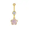 Gabe Moda Transfronteriza Europea y Americana Anillo para Ombligo de Acero Inoxidable Estrella Lazo Garra de Gato Joyería Accesorios para Piercings