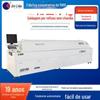 Forno de Refluxo LED Grande Escala Microcirculação 8-10 Zonas de Temperatura Forno de Refluxo Economizador de Energia Túnel de Soldagem por Refluxo SMD em Estoque