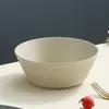 Amazon Bowl para Ensalada con Patrón Vertical Bowl de Paja de Trigo Bowl de Plástico Colorido Hogar Japonés Bowl para Postres Frutas Snacks