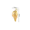 Acero Inoxidable Color Oro 18K Conservante Colgante Bambú Rosa Corazón Forma Accesorios para Joyería DIY Colgantes para Collar Pulsera