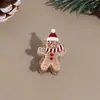 Nuevo Mini Pinza para el Cabello Navideña Transfronteriza Lindo Hombre de Jengibre Muñeco de Nieve Pasador para el Cabello Reno Campana Accesorio para el Cabello