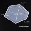 Yu Meiren diy cristal cola soltando molde prato redondo hexágono mesa decoração decoração montanha-russa molde de silicone