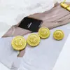 Corazón de Flor de Rosa Cosido a Mano Lana Metálica Abrigo Chaqueta Traje Formal Botón Botón Botón Jinda