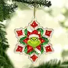 Caja de Regalo de Navidad Acrílico Colgante Plano 2D Árbol de Navidad Adorno de Decoración Festiva Fuente Mayorista