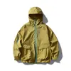 Jaqueta Masculina Casual Tendência para Uso ao Ar Livre, Caminhada e Esportes, com Múltiplos Bolsos, Zíper, Capuz e Proteção Solar