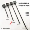 Mingchuang Youkou Tarjeta 2.0 Gancho Negro Blanco Línea Única Doble Línea Gancho Recto Tubo Cuadrado de 20 mm Estante Gancho para Teléfono Móvil Joyería