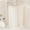 Cortina de Ducha para Baño Ventosa Plegable Invisible Sin Taladro Separación Seco y Húmedo de Baño Impermeable Mampara de Ducha de Gama Alta