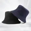 Chapéu de Pescador Dupla Face com Bordado de Logotipo Personalizado, Chapéu Bucket Casual Versátil, Chapéu de Sol para o Verão, Chapéus de Casal, Moderno