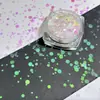 64 Cores - Celebridade da Internet Mais Vendido Tamanho Misto Estrela de Cinco Pontas Prateada, Coração, Onda e Ponto Shaped Decorações para Nail Art Materiais DIY