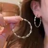Set de 4 Pares de Aretes de Aro Lisos Multicapa con Forma de Círculo Ondulado, Corazón y Retorcido Estilo Nuevo 2026 Aretes de Alta Gama