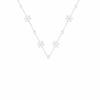 Exquisito collar de acero inoxidable con forma de estrella y copo de nieve para mujer, joyería, accesorios de alta calidad, estilo frío, cadena de suéter que combina con todo, moda