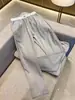 Pantalones Casuales Estilo Old Money para Hombre, Pantalones Casuales Finos de Pierna Recta para Hombre de Verano, Pantalones Deportivos Largos Sueltos Bordados de Lujo Ligero