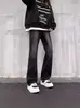Jeans Rectos Sueltos Débiles para Hombre Primavera y Otoño Sentido de Alta Gama Estilo Americano Moderno Pantalones Altos High-street