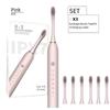Cepillo de Dientes Eléctrico Adulto Automático Sónico Suave Cepillo de Dientes Traje de Pareja Portátil Carga Impermeable Cepillo de Dientes