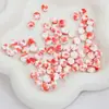 Cuentas Redondas de Cerámica Manchada de 8 mm Forma de Pastel Planas Hechas a Mano para Joyería DIY Colgante Pulsera Pulsera Cuentas Sueltas Pequeños Accesorios Material