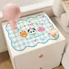 Alfombrilla Protectora para Mesita de Noche Mantel de Dibujos Animados Impermeable Anti-Quemaduras Sin Lavado Alfombrilla Protectora para Escritorio Encimera Tela Protectora a Prueba de Polvo para Lavadora