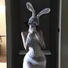 Renda de Desejo Puro Sexy Orelha de Coelho Máscara de Olho Faixa de Cabeça Celebridade da Internet Âncora Foto Faixa de Cabeça Estilo Abstinência Nicho Acessórios de Cabelo de Alta Qualidade
