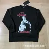 Erd Melancólico Rico Segunda Geração Retrato Retro Americano Estampa Rock Hip-Hop Bolso Cargo Calça Camiseta Manga Curta Solta Tendência Masculina e Feminina