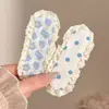 Faixa de Cabelo de Tricô Floral de Alta Qualidade 2026 com Velcro para Arrumar Cabelos Soltos, Faixa de Cabeça Floral Colorida Estilo Pastoral para Mulheres