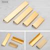 Herrajes para el hogar Aleación de aluminio Manija invisible Gabinete Armario Cajón Puerta de gabinete Manija oculta Manija con sellado de borde Diseño invisible