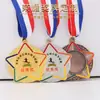 Medalha Geral de Metal Listada Medalha de Maratona de Jogos Escolares Medalha Comemorativa Medalha de Ouro Prata Medalha de Bronze Listada