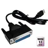 Linha de impressão antiga linha USB linha paralela DB25 fêmea linha paralela linha de impressão desktop USB para 25 furos formando paralelo