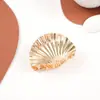 Pinza para el pelo de estrella de mar transfronteriza de estilo europeo y americano para mujer con elementos oceánicos, Pinza de tiburón grande, Pinza de garra grande simple para el océano