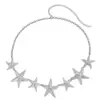 Joyería Transfronteriza Europea y Americana, Cadena de Cintura de Mariposa Metálica Cortada con Patrones Personalizados para Mujer, Cadena Corporal Versátil de Estilo Festivo de Moda