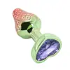 Novo plug anal de morango com cor degradê em formato de coração, brinquedo sexual para adultos, unissex, produtos para adultos exclusivamente para vendas transfronteiriças