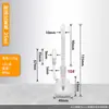 Botella de Densidad de Vidrio Líquido Sólido Asfalto Con Temperatura Botella de Gravedad Específica Con Termómetro Instrumento Experimental 1861 Fijo, Hecho 18