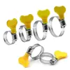Braçadeira de mangueira de aço inoxidável estilo americano braçadeira de tubo braçadeira de banda grampo grampo de mangueira tubo de água tubo de gás aperto braçadeira de fixação aro