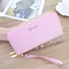 Cartera de Mujer Nueva 2025 Larga de Moda con Cremallera Multifuncional de Gran Capacidad Estilo Coreano Porta Tarjetas Bolso de Mano