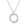 Colar de Corrente para Clavícula Feminino com Pingente de Círculo Irregular Cravejado de Diamantes Estilo Ins Design Distinto de Alta Qualidade Corrente de Pescoço Fashion Versátil