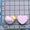 Lindo y Fresco Serie de Caramelo con Lazo y Corazón Pasador para el Cabello Goma para el Cabello Pinza de Garra Hebilla para Zapatos Croc Accesorios de Resina DIY