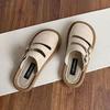 Birkenth Shoes Summer Slip-on Half Slippers Feminino Respirável Linho Lazy Shoes Sapatos Muller de Algodão e Linho de Sola Macia para Uso Externo