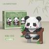 [Envío Gratis] Bloques de Construcción Panda Hua Hua Juguetes de Ensamblaje de Partículas Micro Ornamentos Educativos Regalos para Niños y Niñas