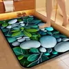 Tapete de banheiro com padrão de pedras 3D, absorvente e de secagem rápida, antiderrapante, para uso doméstico, tapete de terra de diatomáceas, disponível para dropshipping