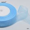 Gasa de nieve transparente de 4 cm y 45 m con gancho para sombrero, accesorios para el cabello, lazo de bricolaje, regalo de boda, cinturón, 50 yardas/rollo