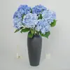 Atacado transfronteiriço 57 peças de flores de hortênsia artificiais impressas em 3D com toque hidratante para decoração de casa e casamento, flores artificiais acabadas
