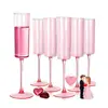 Vaso Alto Recto Multicolor Estilo Ins Copa de Champaña Copa Creativa para Vino Tinto Taza de Aromaterapia Vasos Domésticos de Cristal sin Plomo