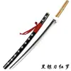 Anime Pirata Sauron Tres Espadas Qiushui Tres Generaciones Che He Dao Wen Patrón de Cuchillo Original COS Cuchillo de Madera Accesorios de ABS