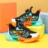 Tênis Esportivo Infantil Respirável de Malha 2025 Novo Outono Sapatos de Estudante para Meninos Tênis de Basquete de Couro Tênis de Meninos com Amortecimento