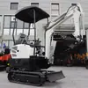 Mini Escavadeira Especializada para Estufas, Adequada para Trabalhar em Espaços Baixos, Mini Escavadeira de Esteira para Uso Multifuncional Agrícola